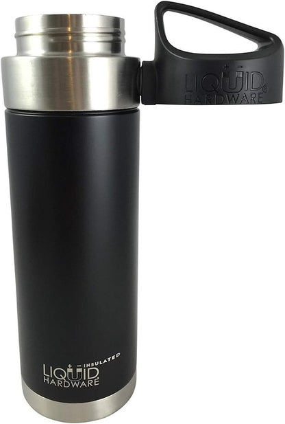 Sidewinder: Never Lose Your Lid | Patented Magnetic Quick Stick Lid | Stainless Steel Vacuum Insulated | Leak Proof (Sunset Orange, 20 oz w/Loop Top)