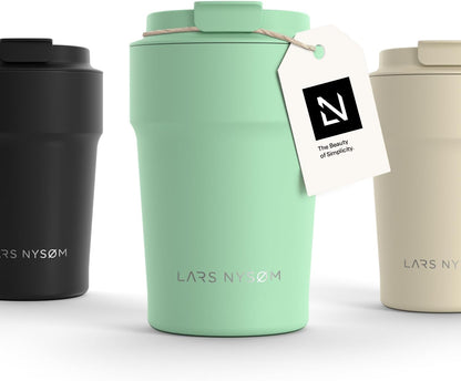 LARS NYSØM Thermo Coffee Mug 17oz - Leak Proof Coffee Travel Mug - Thermo