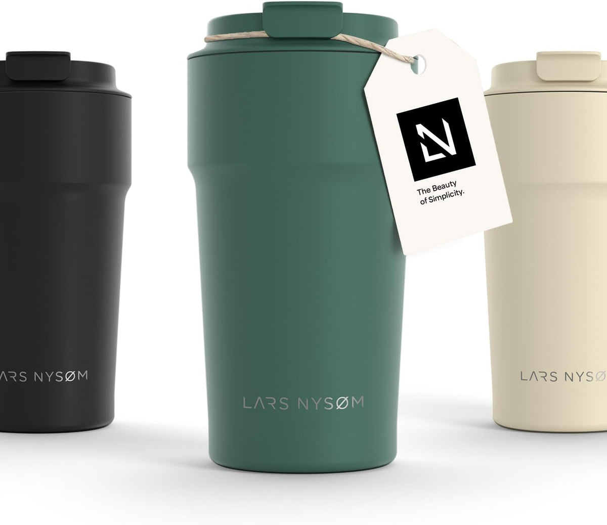 LARS NYSØM Thermo Coffee Mug 17oz - Leak Proof Coffee Travel Mug - Thermo