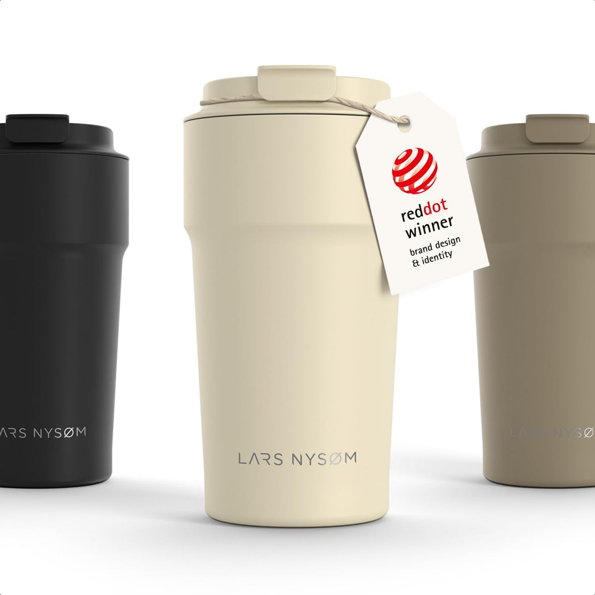 LARS NYSØM Thermo Coffee Mug 17oz - Leak Proof Coffee Travel Mug - Thermo