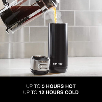 Luxe Vacuum-Insulated Stainless Steel Thermal Travel Mug 16 Ounces Monaco