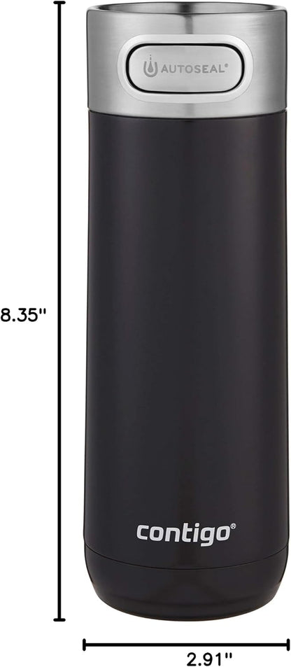 Luxe Vacuum-Insulated Stainless Steel Thermal Travel Mug 16 Ounces Monaco