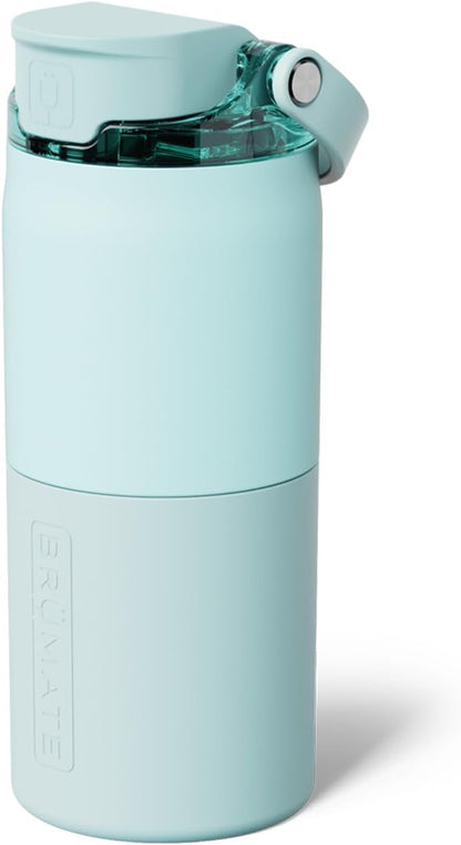 Rise 35oz Water Bottle With 100% Leakproof Covered Silicone Straw | Insulated Stainless Steel Water Bottle With Removable Straw | Fast Flow | Soft Sip Silicone Spout | BPA-Free (Rose Taupe)