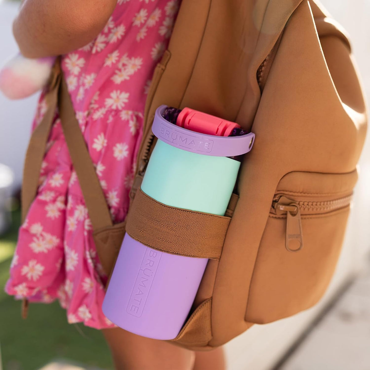 Rise 35oz Water Bottle With 100% Leakproof Covered Silicone Straw | Insulated Stainless Steel Water Bottle With Removable Straw | Fast Flow | Soft Sip Silicone Spout | BPA-Free (Rose Taupe)