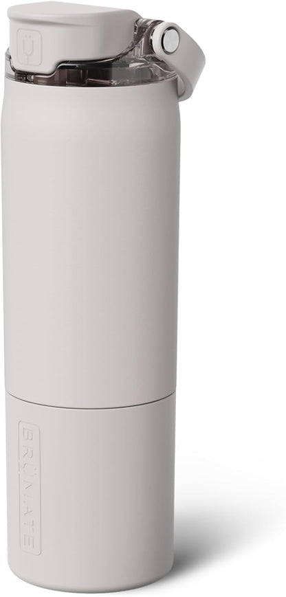 Rise 35oz Water Bottle With 100% Leakproof Covered Silicone Straw | Insulated Stainless Steel Water Bottle With Removable Straw | Fast Flow | Soft Sip Silicone Spout | BPA-Free (Rose Taupe)