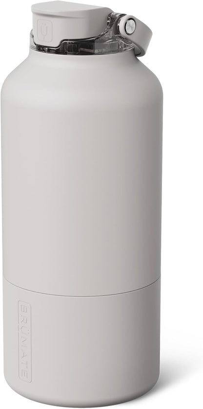 Rise 35oz Water Bottle With 100% Leakproof Covered Silicone Straw | Insulated Stainless Steel Water Bottle With Removable Straw | Fast Flow | Soft Sip Silicone Spout | BPA-Free (Rose Taupe)