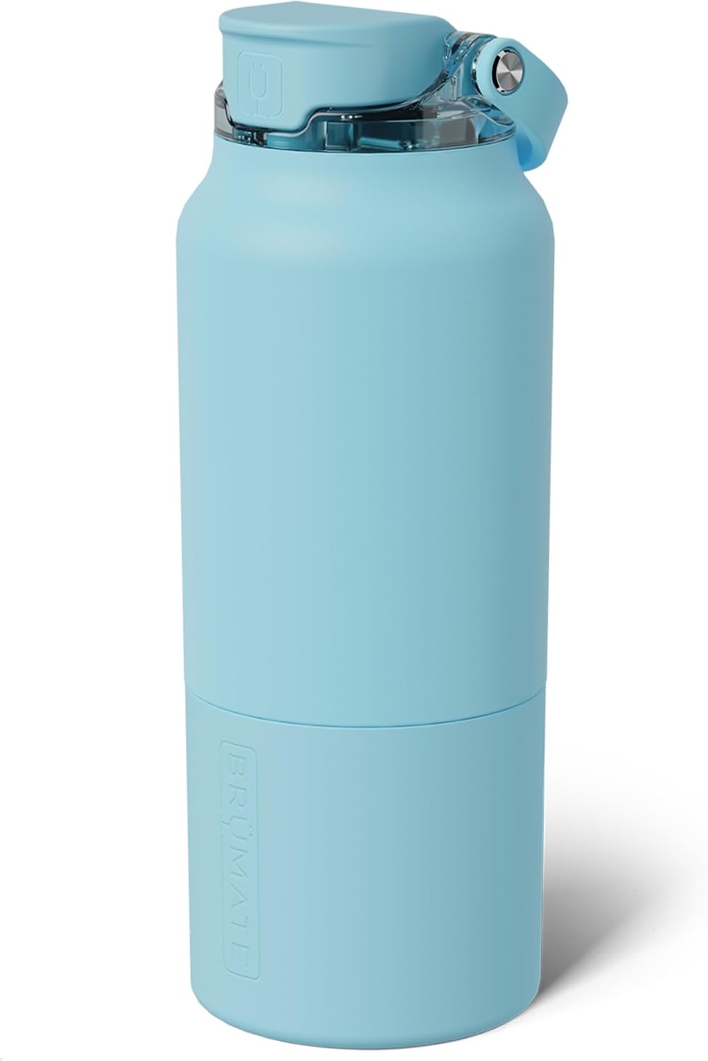 Rise 35oz Water Bottle With 100% Leakproof Covered Silicone Straw | Insulated Stainless Steel Water Bottle With Removable Straw | Fast Flow | Soft Sip Silicone Spout | BPA-Free (Rose Taupe)