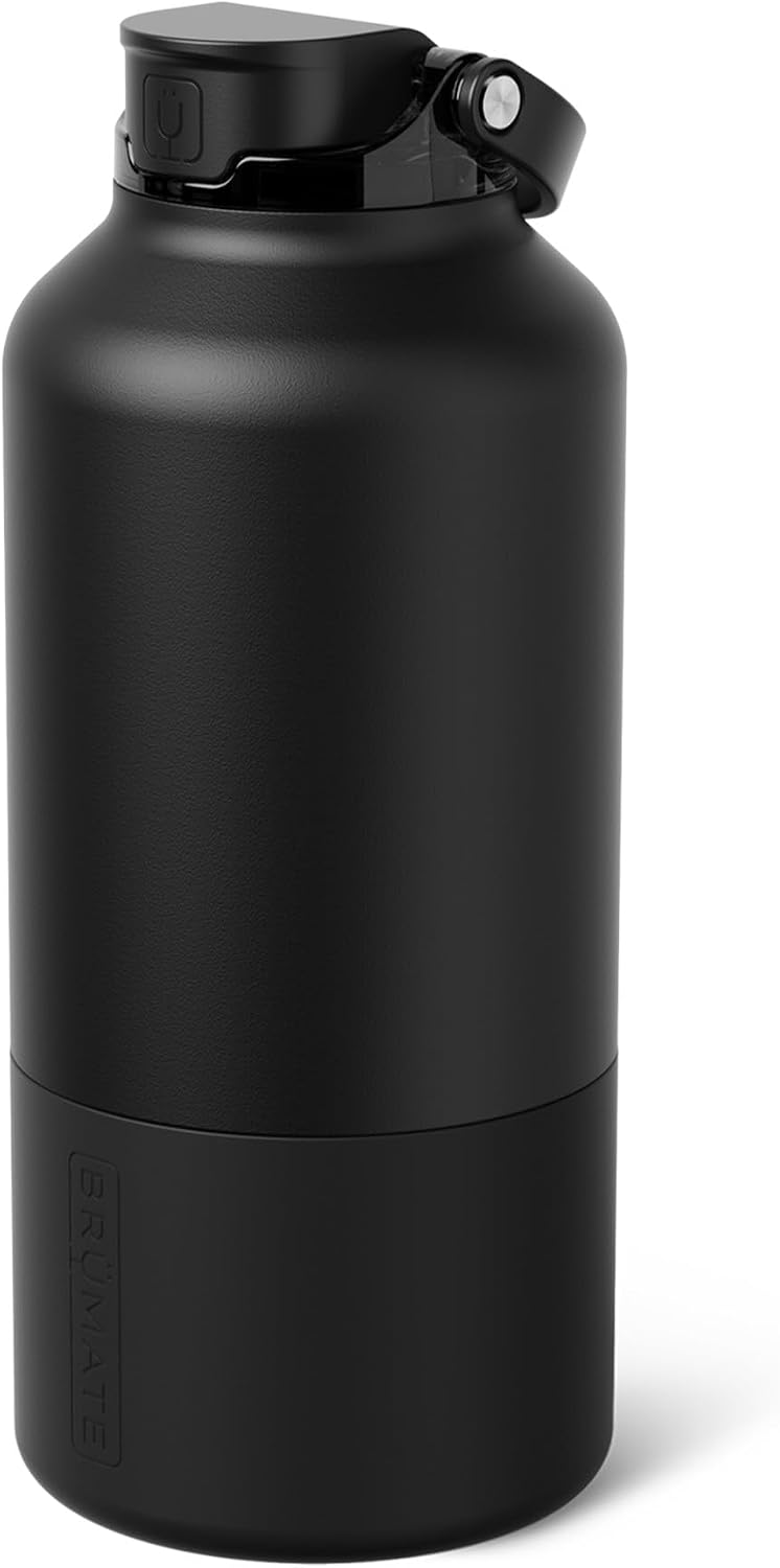 Rise 35oz Water Bottle With 100% Leakproof Covered Silicone Straw | Insulated Stainless Steel Water Bottle With Removable Straw | Fast Flow | Soft Sip Silicone Spout | BPA-Free (Rose Taupe)