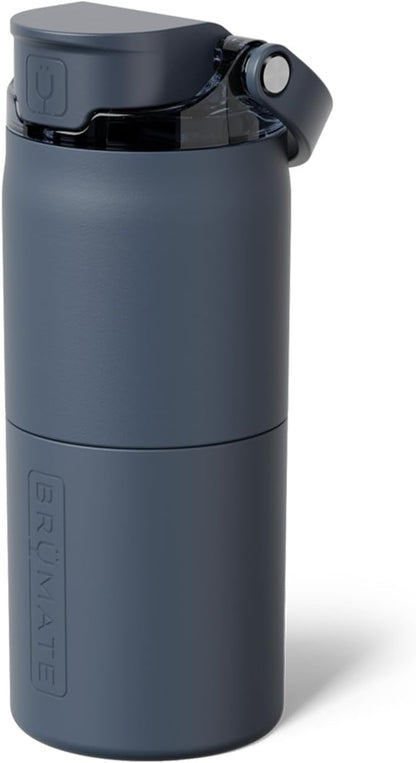 Rise 35oz Water Bottle With 100% Leakproof Covered Silicone Straw | Insulated Stainless Steel Water Bottle With Removable Straw | Fast Flow | Soft Sip Silicone Spout | BPA-Free (Rose Taupe)
