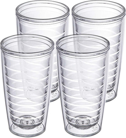 Insulated Tumblers Plastic 16oz - Keeps Drinks Cold & Hot