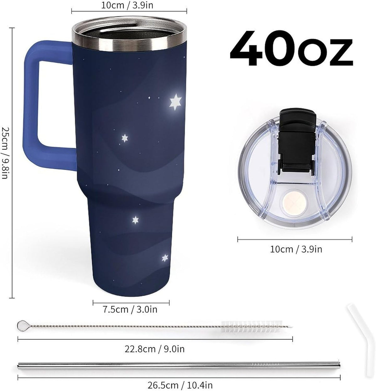 Leakproof Tumbler Vacuum Sealed Car Holder Friendly For Travel Simple Minimalist White Poppy Flower Pattern Coffee Mug Light Rose Red-style-27 - Colors C