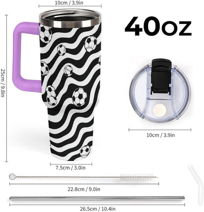 Leakproof Tumbler Vacuum Sealed Car Holder Friendly For Travel Simple Minimalist White Poppy Flower Pattern Coffee Mug Light Rose Red-style-27 - Colors C