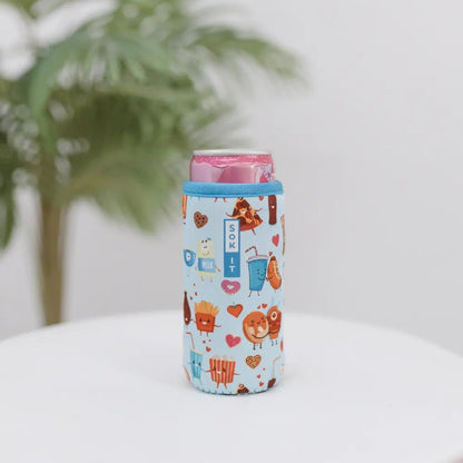 CanSok Sleeve for Beer & Soda Insulated Neoprene Cover (Ocean Oasis, 12oz Can Sleeve) - Colors F