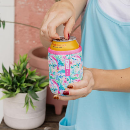 CanSok Sleeve for Beer & Soda Insulated Neoprene Cover (Ocean Oasis, 12oz Can Sleeve) - Colors F