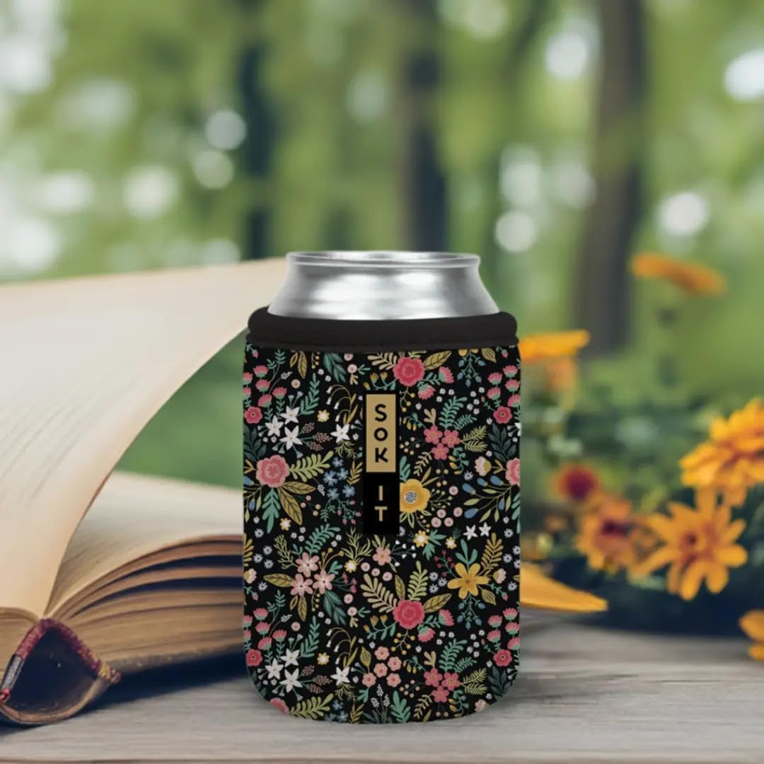 CanSok Sleeve for Beer & Soda Insulated Neoprene Cover (Ocean Oasis, 12oz Can Sleeve) - Colors F