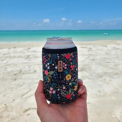 CanSok Sleeve for Beer & Soda Insulated Neoprene Cover (Ocean Oasis, 12oz Can Sleeve) - Colors F