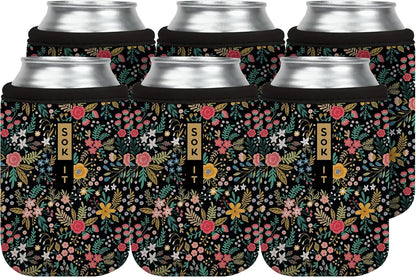 CanSok Sleeve for Beer & Soda Insulated Neoprene Cover (Ocean Oasis, 12oz Can Sleeve) - Colors F