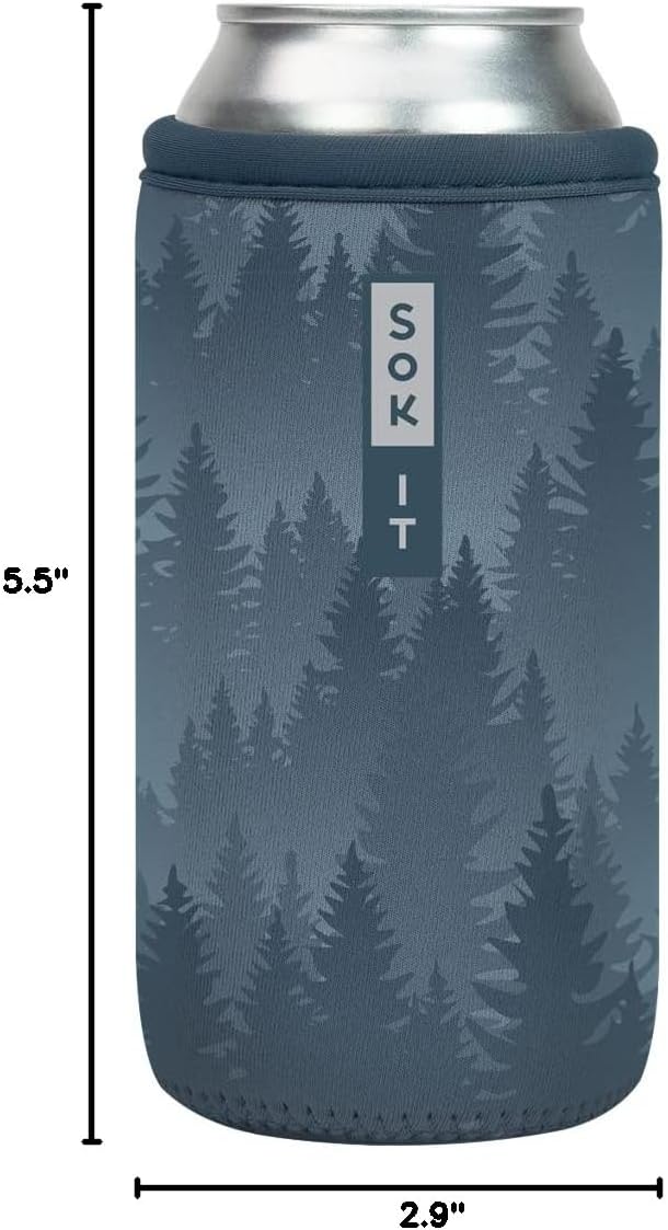 CanSok Sleeve for Beer & Soda Insulated Neoprene Cover (Ocean Oasis, 12oz Can Sleeve) - Colors F