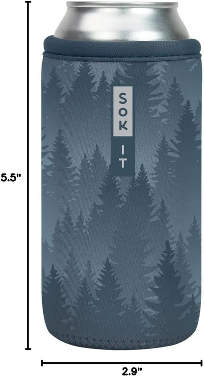 CanSok Sleeve for Beer & Soda Insulated Neoprene Cover (Ocean Oasis, 12oz Can Sleeve) - Colors F
