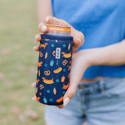 CanSok Sleeve for Beer & Soda Insulated Neoprene Cover (Ocean Oasis, 12oz Can Sleeve) - Colors F