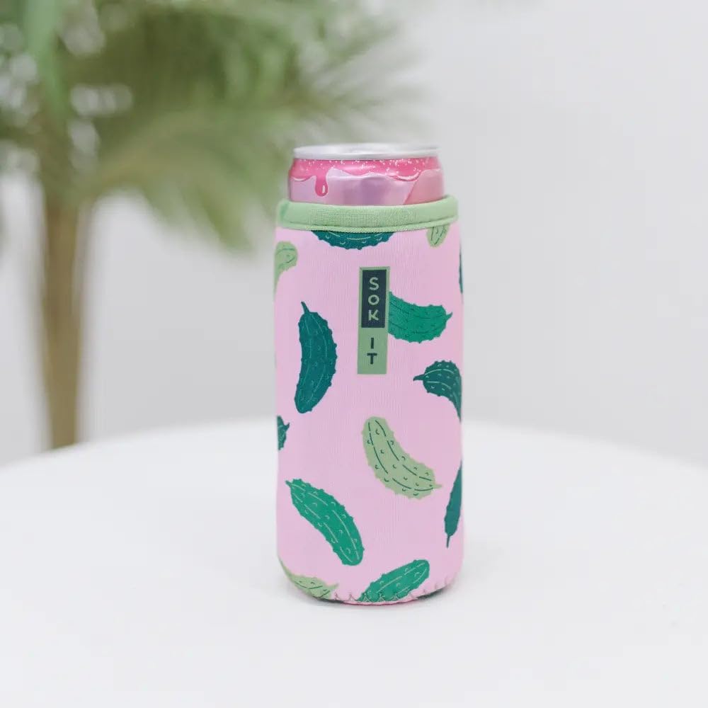 CanSok Sleeve for Beer & Soda Insulated Neoprene Cover (Ocean Oasis, 12oz Can Sleeve) - Colors F