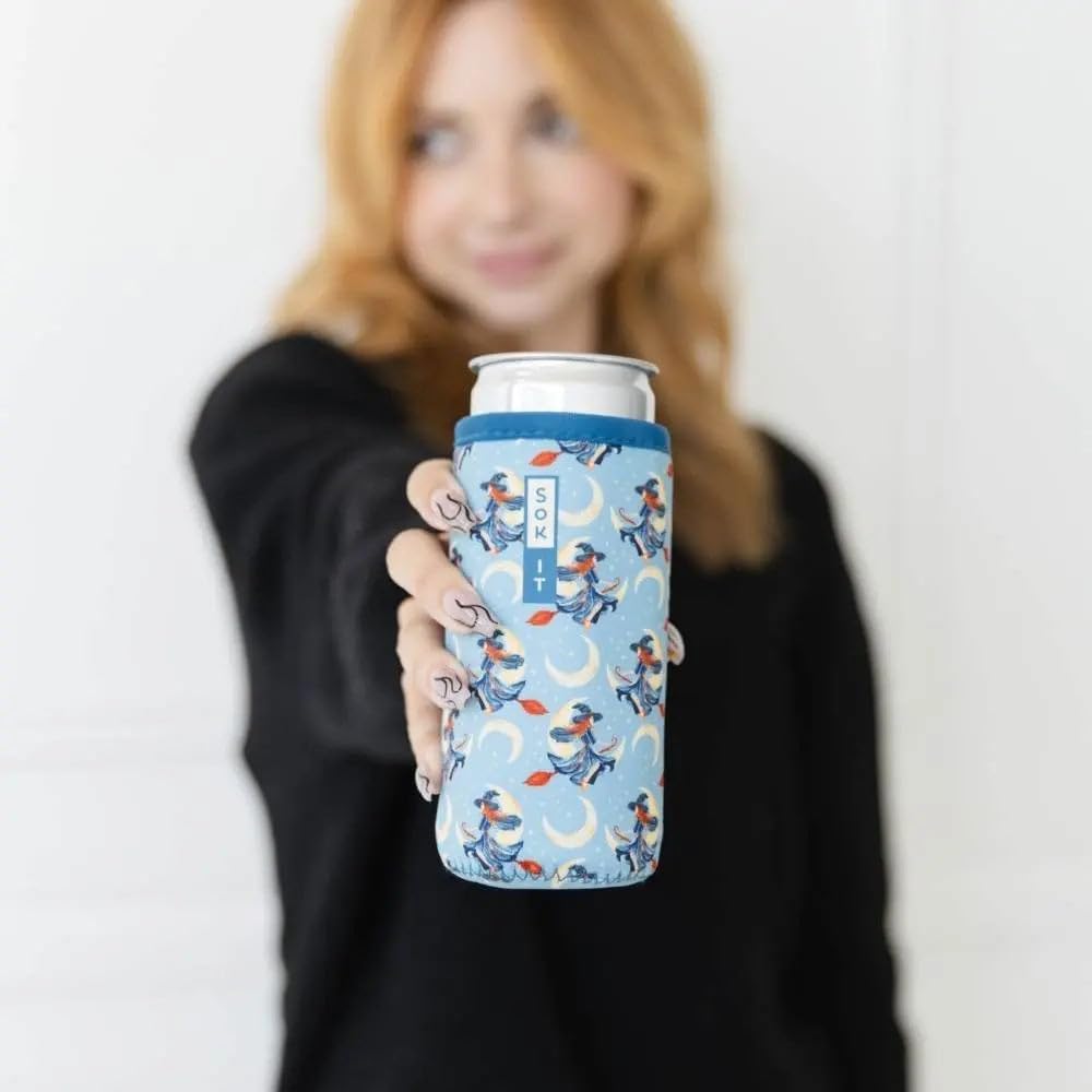 CanSok Sleeve for Beer & Soda Insulated Neoprene Cover (Ocean Oasis, 12oz Can Sleeve) - Colors F