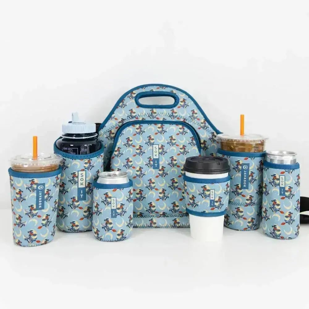 CanSok Sleeve for Beer & Soda Insulated Neoprene Cover (Ocean Oasis, 12oz Can Sleeve) - Colors F