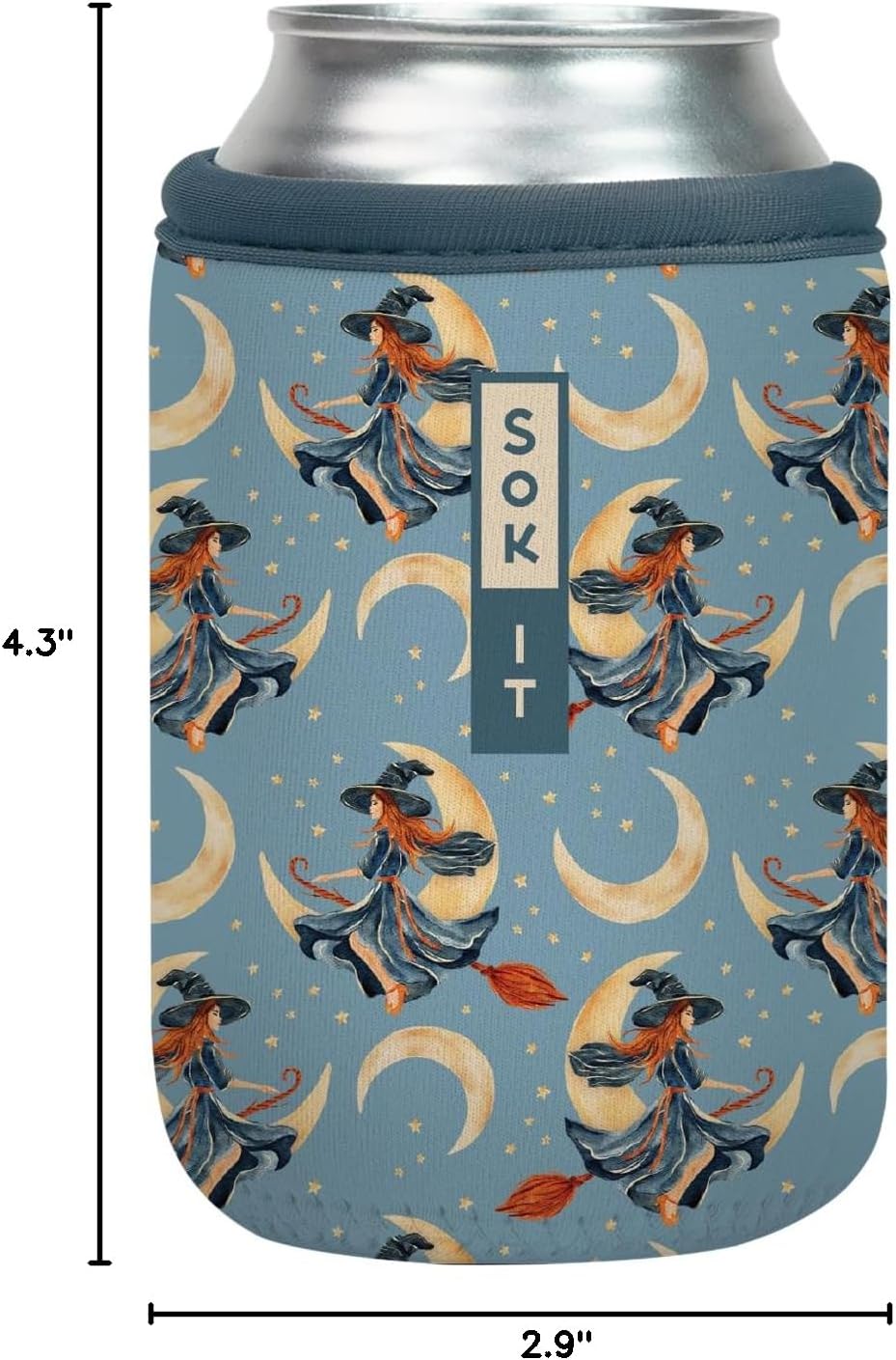 CanSok Sleeve for Beer & Soda Insulated Neoprene Cover (Ocean Oasis, 12oz Can Sleeve) - Colors F