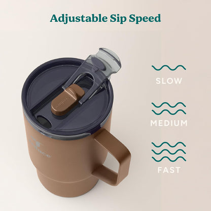Hot1 18 oz Insulated Stainless Steel Mug - Temperature Adjusting Lid