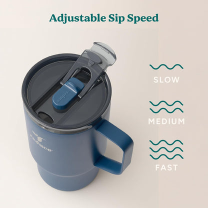 Hot1 18 oz Insulated Stainless Steel Mug - Temperature Adjusting Lid