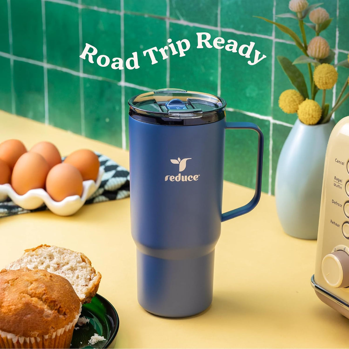 Hot1 18 oz Insulated Stainless Steel Mug - Temperature Adjusting Lid
