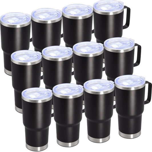 20 oz Tumbler with Handle, Coffee Tumblers with Lid Tavel Mug Navy 1P