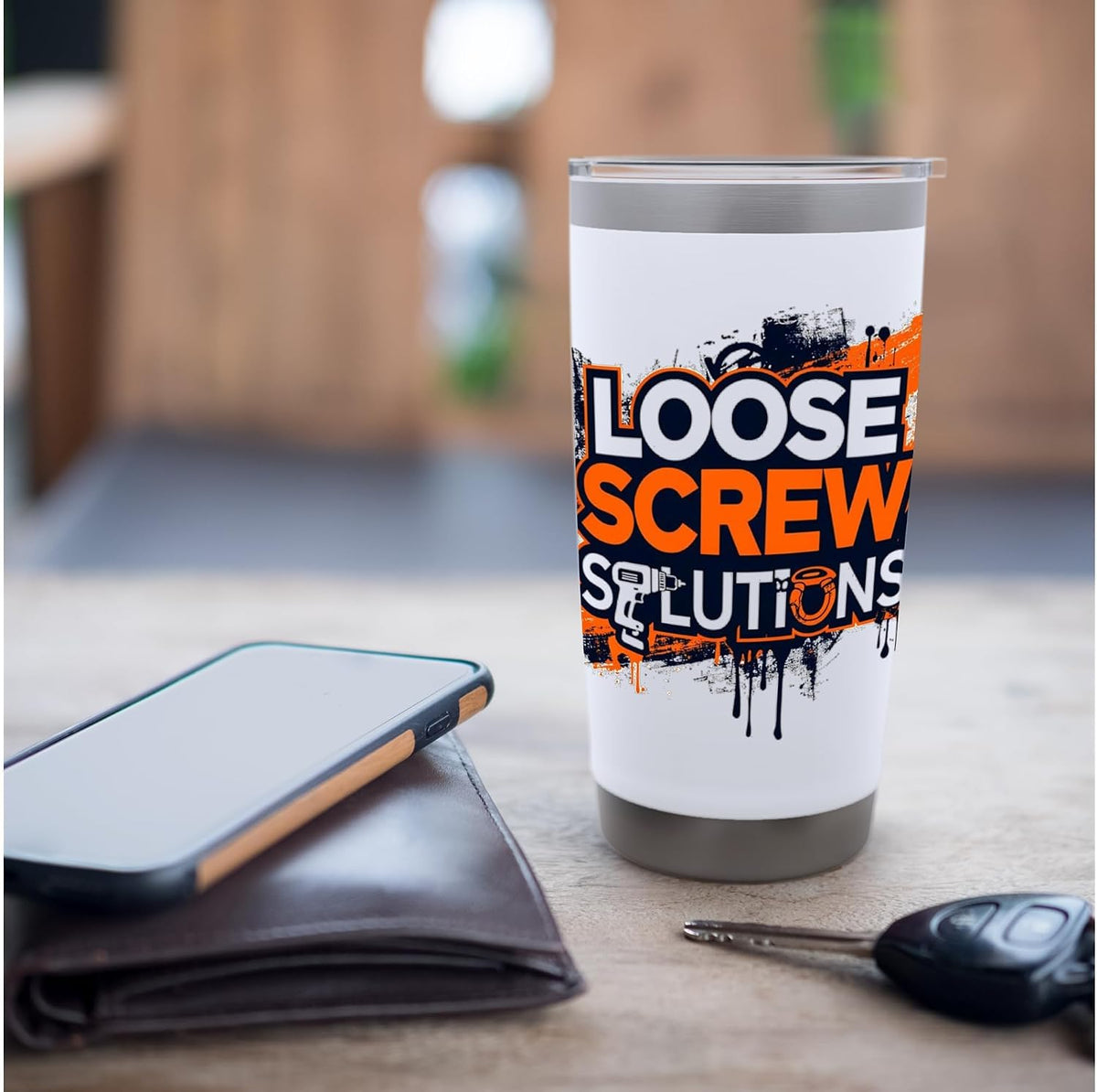 LOOSE SCREW SOLUTIONS Stainless Steel Insulated Tumbler