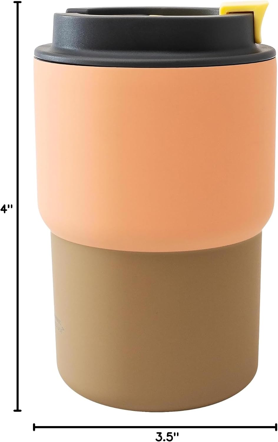 Ultimate Ceramic Travel Mug, 12oz Insulated Stainless Steel Coffee Cup with Handle & Splash-Resistant Lid, Ceramic Lined for Pure Taste, BPA-Free, Double-Wall Vacuum for Hot Drinks