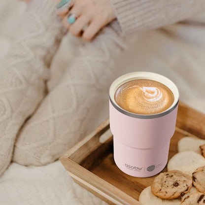 Ultimate Ceramic Travel Mug, 12oz Insulated Stainless Steel Coffee Cup with Handle & Splash-Resistant Lid, Ceramic Lined for Pure Taste, BPA-Free, Double-Wall Vacuum for Hot Drinks