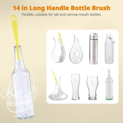 Bottle Brush Cleaning Set, 5-in-1 Cup Cleaner Brush