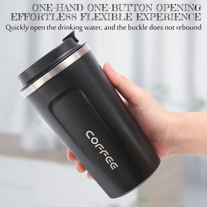 Coffee Travel Mug, 17 oz Insulated Coffee Mug with Spill Leakproof Lid,Stainless Steel Reusable Vacuum Double Wall Insulated Coffee Cup for Keep Hot/Ice Drinks,Tea,Beer,Water