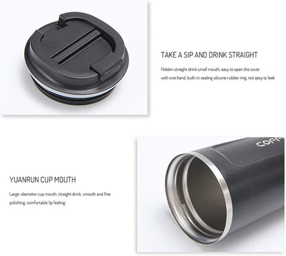 Coffee Travel Mug, 17 oz Insulated Coffee Mug with Spill Leakproof Lid,Stainless Steel Reusable Vacuum Double Wall Insulated Coffee Cup for Keep Hot/Ice Drinks,Tea,Beer,Water