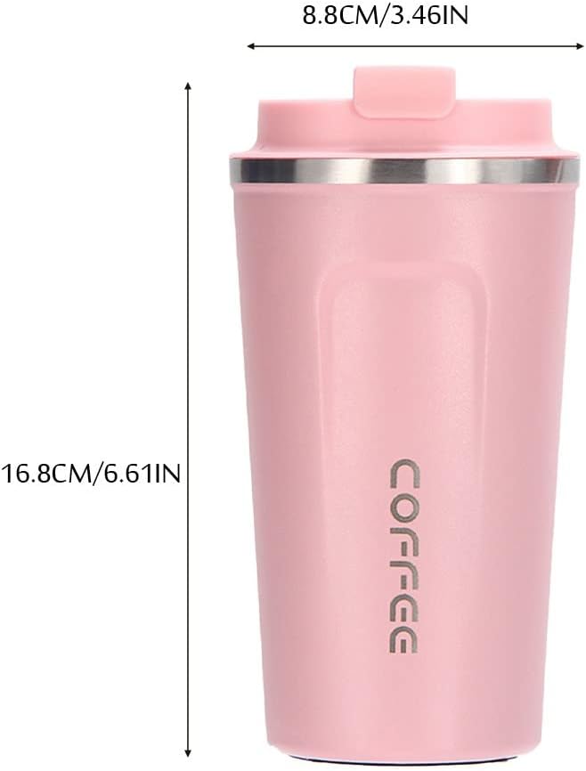 Coffee Travel Mug, 17 oz Insulated Coffee Mug with Spill Leakproof Lid,Stainless Steel Reusable Vacuum Double Wall Insulated Coffee Cup for Keep Hot/Ice Drinks,Tea,Beer,Water