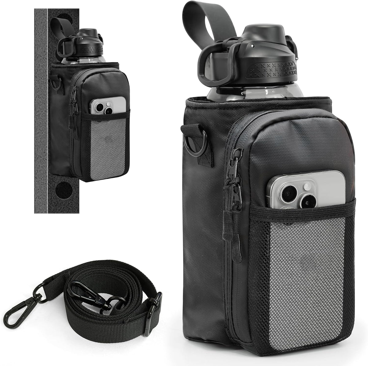 Magnetic Gym Bag for Men, Magnetic Gym Water Bottle Bag