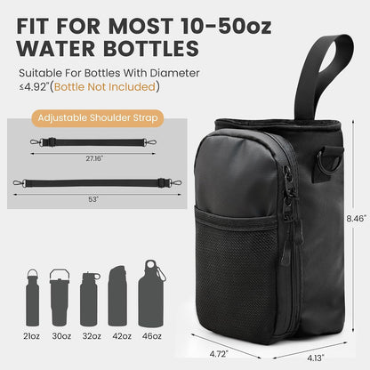 Magnetic Gym Bag for Men, Magnetic Gym Water Bottle Bag