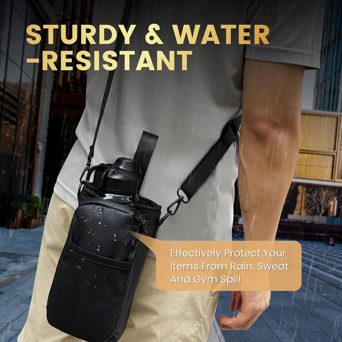 Magnetic Gym Bag for Men, Magnetic Gym Water Bottle Bag