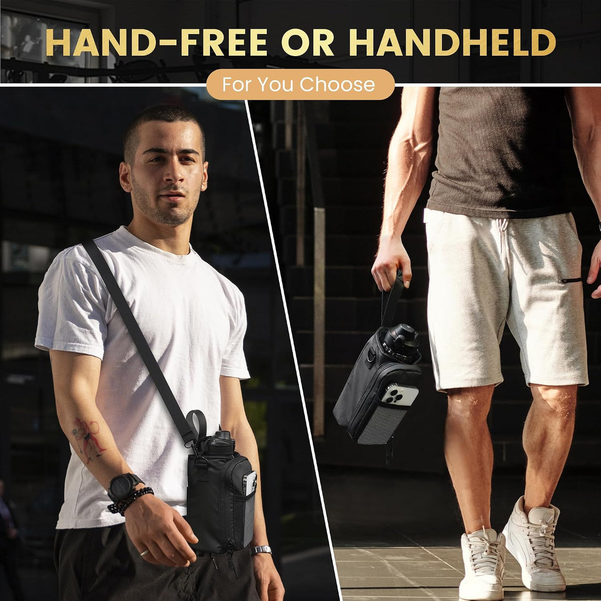 Magnetic Gym Bag for Men, Magnetic Gym Water Bottle Bag