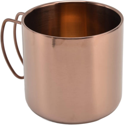 Coffee Mug Stainless Steel Travel Mug 400ml with Handle Portable Coffee Cup for Home Office Restaurant Camping, 304 Stainless Steel Water Cup, Easy Carry, Simple Style (400ml)