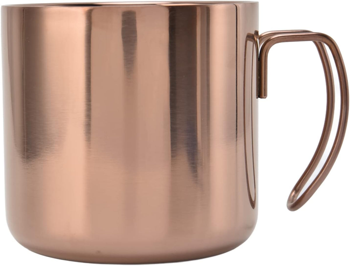 Coffee Mug Stainless Steel Travel Mug 400ml with Handle Portable Coffee Cup for Home Office Restaurant Camping, 304 Stainless Steel Water Cup, Easy Carry, Simple Style (400ml)