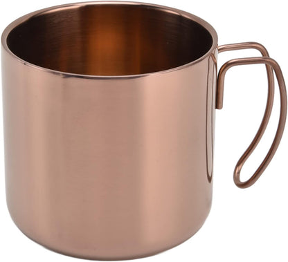 Coffee Mug Stainless Steel Travel Mug 400ml with Handle Portable Coffee Cup for Home Office Restaurant Camping, 304 Stainless Steel Water Cup, Easy Carry, Simple Style (400ml)