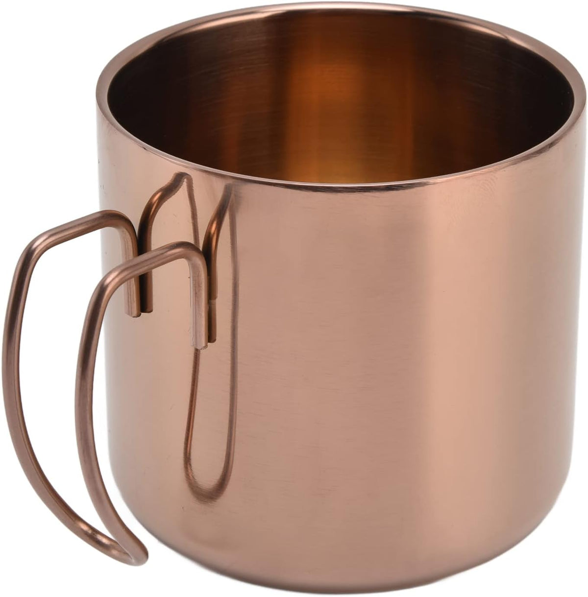 Coffee Mug Stainless Steel Travel Mug 400ml with Handle Portable Coffee Cup for Home Office Restaurant Camping, 304 Stainless Steel Water Cup, Easy Carry, Simple Style (400ml)