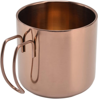 Coffee Mug Stainless Steel Travel Mug 400ml with Handle Portable Coffee Cup for Home Office Restaurant Camping, 304 Stainless Steel Water Cup, Easy Carry, Simple Style (400ml)