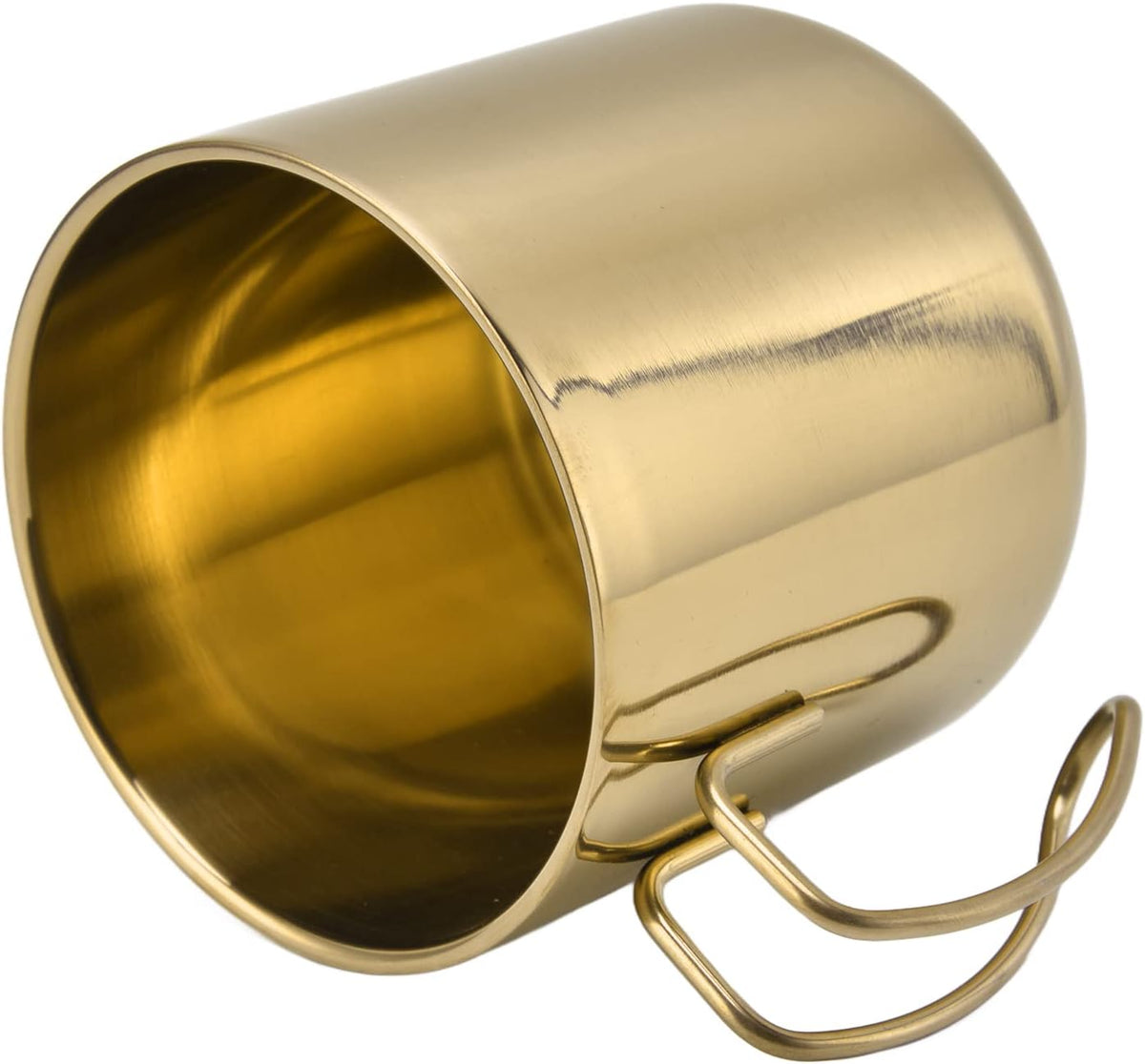 Coffee Mug Stainless Steel Travel Mug 400ml with Handle Portable Coffee Cup for Home Office Restaurant Camping, 304 Stainless Steel Water Cup, Easy Carry, Simple Style (400ml)
