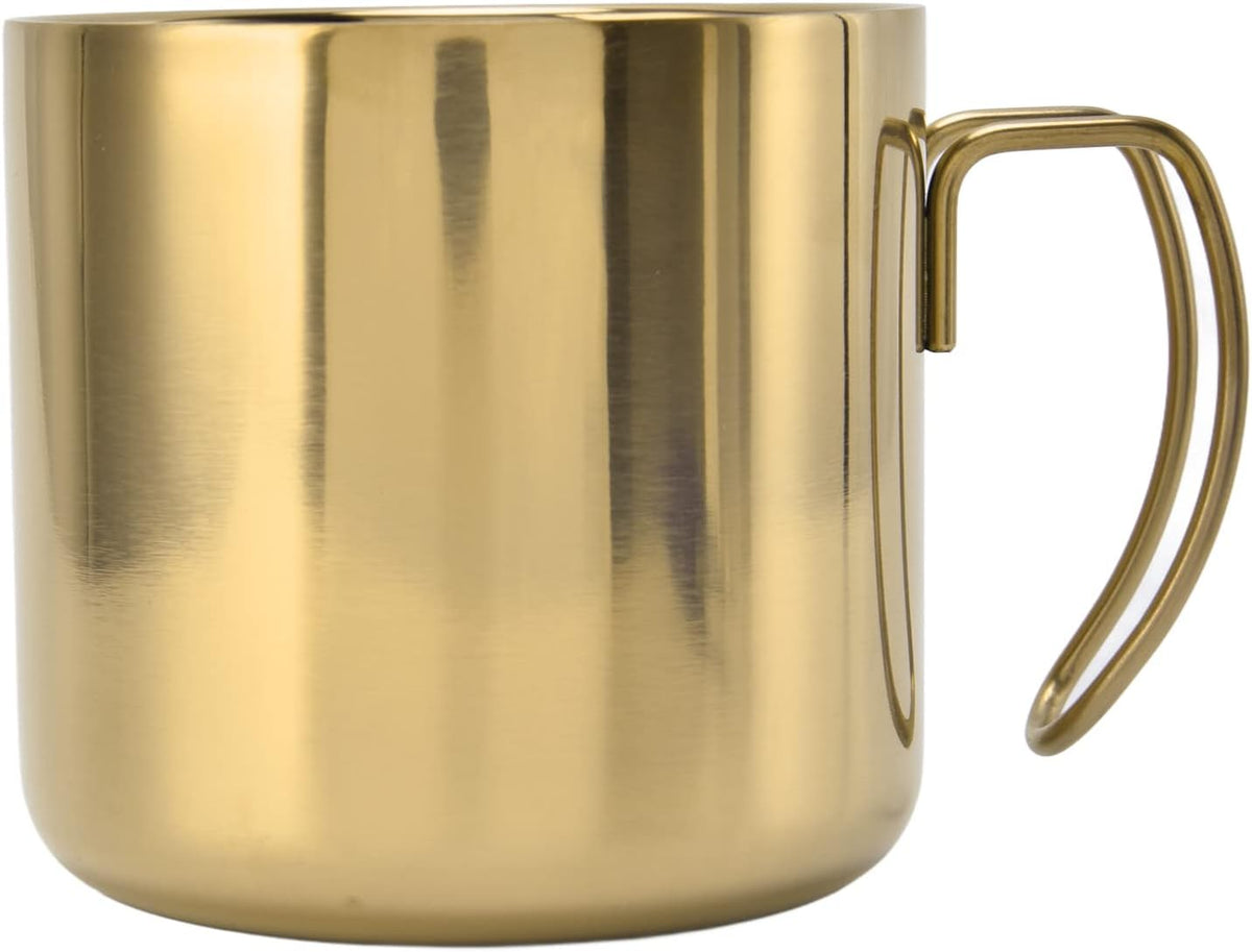 Coffee Mug Stainless Steel Travel Mug 400ml with Handle Portable Coffee Cup for Home Office Restaurant Camping, 304 Stainless Steel Water Cup, Easy Carry, Simple Style (400ml)